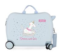 Enso Dreams Come True Maleta Infantil Azul 50x38x20 cms Rígida ABS Cierre de combinación Lateral 34L 1,8 kgs 4 Ruedas Equipaje de Mano