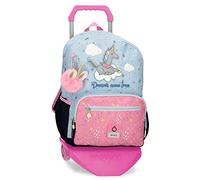 Enso Dreams come true Mochila Escolar Doble Compartimento con Carro Multicolor 32x44x17 cms Poliéster