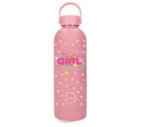 Enso Enso Girl Zone Botella de Acero Inoxidable Rosa 7,4x23,5x7,4 cms Acero Inoxidable