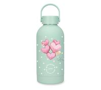 Enso Enso Hearts Botella de Acero Inoxidable Verde 6,5x18,5x6,5 cms Acero Inoxidable