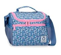 Enso Fleur Bandolera Porta Merienda Azul 23,5x19x17 cm Poliéster