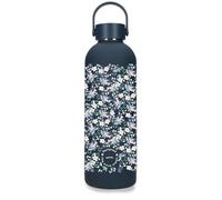 Enso Fleur Botella de Acero Inoxidable Azul 7,4x23,5x7,4 cms