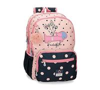 Enso Friends Together Mochila Escolar Doble Compartimento Adaptable a Carro Rosa 32x44x17 cms Poliéster 23,94L