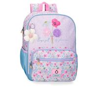 Enso Full of Flowers Mochila Escolar Adaptable a Carro Rosa 30x38x12 cms Poliéster
