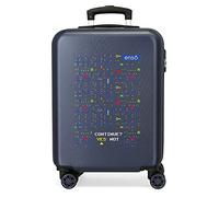 Enso Gamer Maleta de cabina Azul 38x55x20 cms Rígida ABS Cierre de combinación lateral 34 2 kgs 4 Ruedas dobles Equipaje de Mano