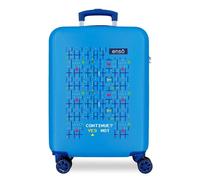 Enso Gamer Maleta de cabina Azul 38x55x20 cms Rígida ABS Cierre de combinación lateral 34 2 kgs 4 Ruedas dobles Equipaje de Mano