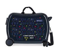 Enso Gamer Maleta Infantil Azul 50x38x20 cms Rígida ABS Cierre de combinación lateral 34 1,8 kgs 4 Ruedas Equipaje de Mano