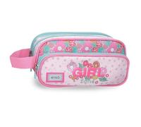 Enso Girl Zone Estuche Triple Fucsia 22x10x9 cm Poliéster