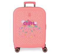 Enso Girl Zone Maleta de Cabina Rosa 40x55x20 cms Rígida ABS 37L 3,16 kgs Extensible Equipaje de Mano