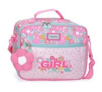 Enso Girl Zone Neceser Adaptable con Bandolera Fucsia 25x21x11 cm Poliéster