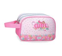 Enso Girl Zone Neceser Dos Compartimentos Adaptable Fucsia 26x16x10 cm Poliéster