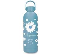 Enso Happiness Botella de Acero Inoxidable Azul 7,4x23,5x7,4 cms