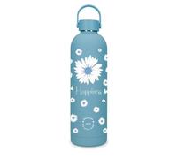 Enso Happiness Botella de Acero Inoxidable Azul 7x26,5x7 cms