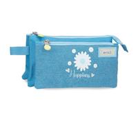 Enso Happiness Estuche Triple Denim 22x12x5 cm Poliéster