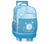 Enso Happiness Mochila Compact 2 Ruedas Denim 33x44x21 cm Poliéster