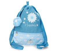 Enso Happiness Mochila Saco con Cremallera Denim 35x46x1 cm Poliéster