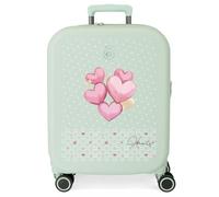 Enso Hearts Maleta de Cabina Verde 40x55x20 cms Rígido 3,22 kgs Cierre TSA ABS 3,22 kgs 37L Equipaje de Mano
