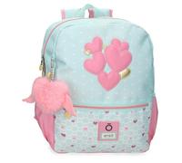 Enso Hearts Mochila Escolar Verde 27x33x11 cm Poliéster 9,8L
