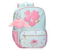 Enso Hearts Mochila Escolar Verde 30x38x12 cm Poliéster 13,68L