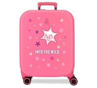 Enso Into The Wild Maleta de Cabina Rosa 40x55x20 cms Rígida ABS 37L 3,16 kgs Extensible Equipaje de Mano