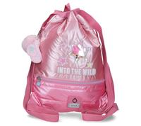 Enso Into The Wild Mochila Saco con Cremallera Rosa 35x46x1 cm Poliéster