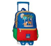 Enso Jungle Club Mochila Escolar, Multicolor, 25x32x12 cms