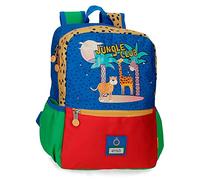 Enso Jungle Club Mochila Escolar, Multicolor, 25x32x12 cms | Adaptable a Carro