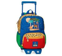 Enso Jungle Club Mochila Pequeña con carro Multicolor 23x28x10 cms Poliéster 6,44L