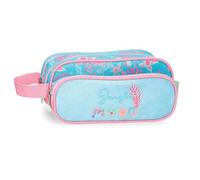 Enso Jungle Mood Estuche Triple Azul 22x10x9 cms Poliéster