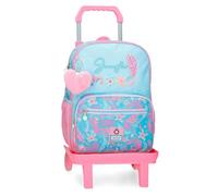 Enso Jungle Mood Mochila con Carro Azul 30x38x12 cms Poliéster