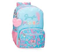 Enso Jungle Mood Mochila Escolar Doble Compartimento Adaptable a Carro Azul 32x44x17 cms Poliéster