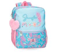 Enso Jungle Mood mochila infantil, mochila escolar, fabricada en Poliéster, ruedas dobles de giro multidireccional, Múltiples formas de usarlo, azul