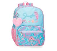Enso Jungle Mood mochila infantil, mochila escolar, fabricada en Poliéster, ruedas dobles de giro multidireccional, Múltiples formas de usarlo, azul