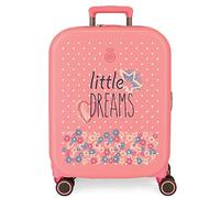 Enso Little Dreams Maleta de Cabina Rosa 40x55x20 cms Rígida ABS Cierre TSA Integrado 37L 3,22 kgs 4 Ruedas Dobles Equipaje Mano…