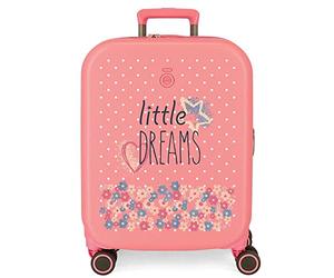 Enso Little Dreams Maleta de Cabina Rígida, Rosa, 4 Ruedas Dobles