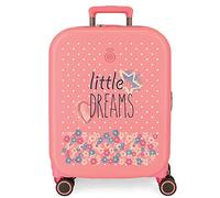Enso Little Dreams Maleta de Cabina Rosa 40x55x20 cms Rígida ABS Cierre TSA Integrado 37L 2,74 kgs 4 Ruedas Dobles Equipaje Mano…