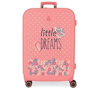 Enso Little Dreams Maleta Mediana Rosa 48x70x28 cms Rígida ABS Cierre TSA Integrado 79L 4,32 kgs 4 Ruedas Dobles…