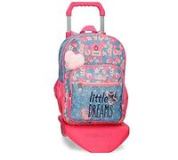 Enso Little Dreams Mochila Escolar con Carro Rosa 30x38x12 cms Poliéster 13,68L…