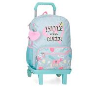 Enso Little Urban Queen Mochila Escolar Mochila Infantil Fabricada en Poliéster, Tirantes Anchos y Ajustables Que se adaptan, Bolsillo Frontal.