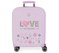 Enso Love Ice Cream Maleta de Cabina Morado 40x55x20 cms Rígida ABS Cierre TSA Integrado 37L 2,74 kgs 4 Ruedas Dobles Equipaje Mano