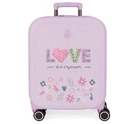 Enso Love Ice Cream Maleta de Cabina Morado 40x55x20 cms Rígida ABS Cierre TSA Integrado 37L 3,22 kgs 4 Ruedas Dobles Equipaje Mano