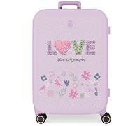 Enso Love Ice Cream Maleta Mediana Morado 48x70x28 cms Rígida ABS Cierre TSA Integrado 79L 4,32 kgs 4 Ruedas Dobles