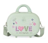 Enso Love Ice Cream Neceser Adaptable con Bandolera Verde 29x21x15 cms Rígido ABS 9,14L 0,8 kgs