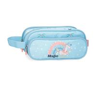 Enso Magic Summer Estuche Triple Azul 22x10x9 cms Poliéster