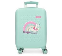 Enso Magic Summer Maleta de Cabina Azul 33x50x20 cms Rígida ABS 33L 2 kgs 4 Ruedas Dobles Equipaje Mano