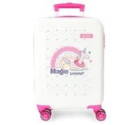 Enso Magic Summer Maleta de Cabina Blanco 33x50x20 cms Rígida ABS 33L 2 kgs 4 Ruedas Dobles Equipaje Mano