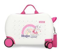 Enso Magic summer Maleta Infantil, Blanco, Rígida 2 Ruedas