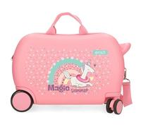 Enso Magic summer Maleta Infantil Rosa, Rígida, 2 Ruedas