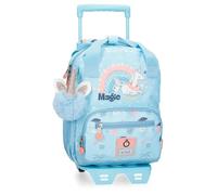 Enso Magic Summer Mochila con Carro Azul 23x28x10 cms Poliéster