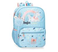 Enso Magic summer mochila infantil, mochila escolar, fabricada en Poliéster, ruedas dobles de giro multidireccional, Múltiples formas de usarlo, rosa y azul